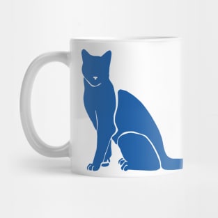 Matisse's Cat Var. 2 in Blue Mug